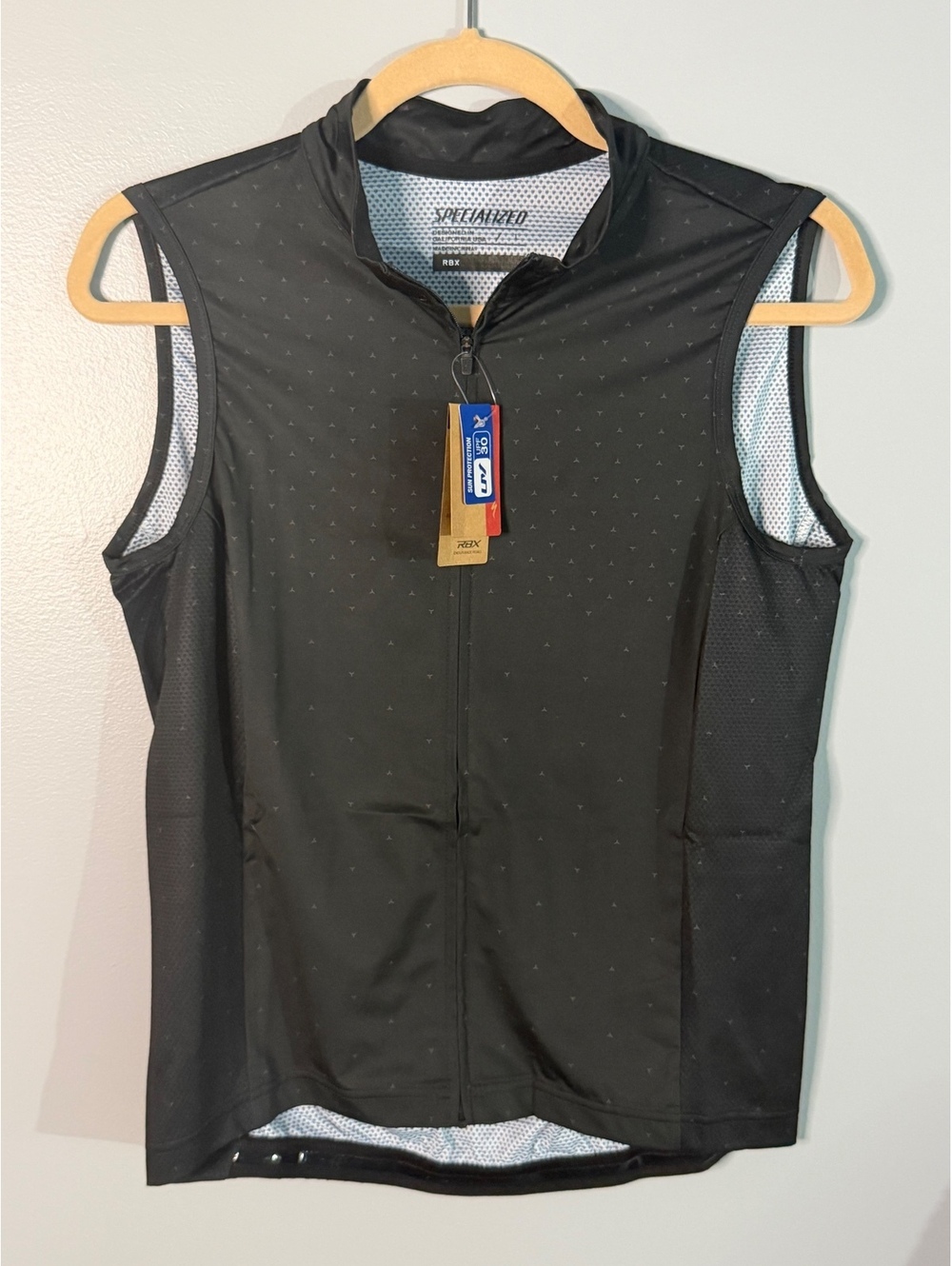 Specialized RBX Sleeveless Cycling Jersey Vest Black Size Large